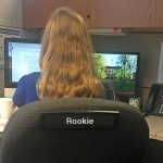 Rookie employee. Photo by Bethany Chambers.